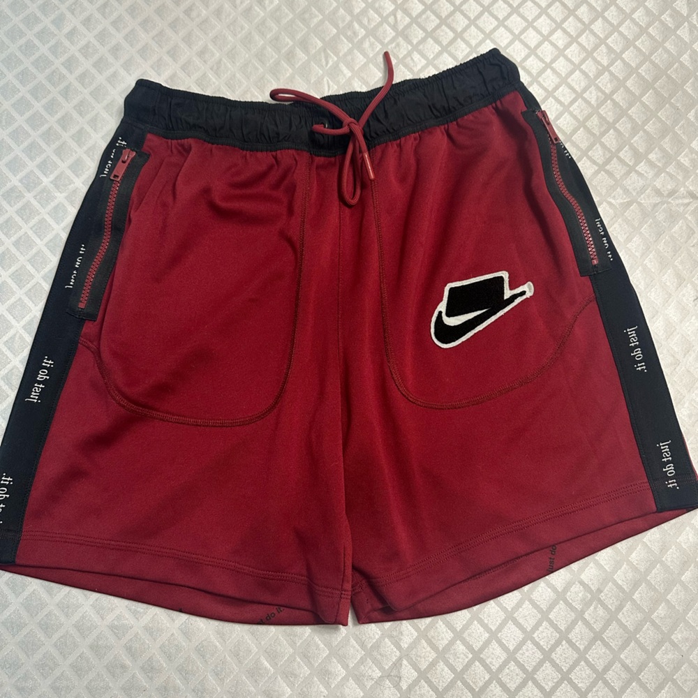 Nike Red and Black Men's Shorts